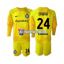 Camiseta 2ª Inter Milan Andre Onana 24 Portero Niño 2022-2023 ML