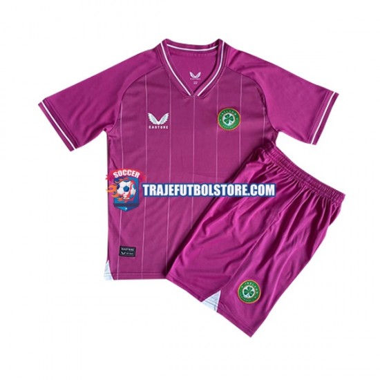 Camiseta 1ª Irlanda Portero Niño 2023 Manga Corta