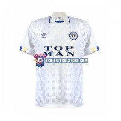 Camiseta 1ª Leeds United Retro Hombre 1989-1990 Manga Corta
