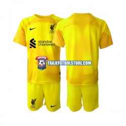 Camiseta 4ª Liverpool Portero Niño 2022-2023 Manga Corta