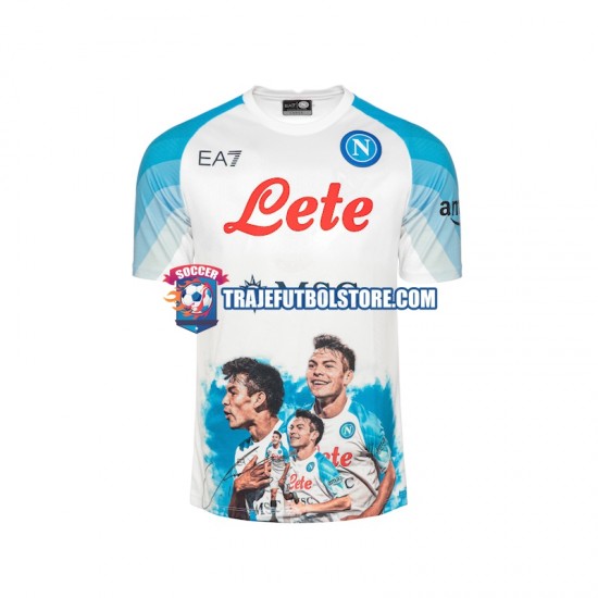 Camiseta 1ª Napoli Face Game Lozano 11 Hombre 2022-2023 Manga Corta