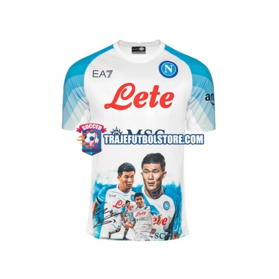 Camiseta 1ª Napoli Face Game Minjae 3 Hombre 2022-2023 Manga Corta