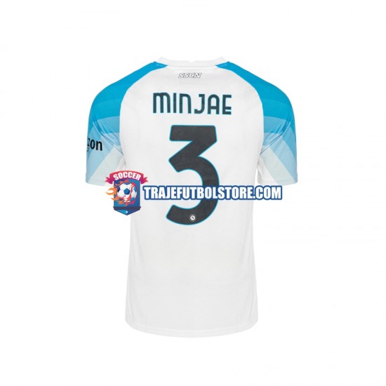 Camiseta 1ª Napoli Face Game Minjae 3 Hombre 2022-2023 Manga Corta