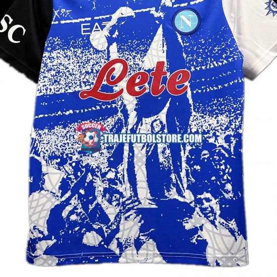 Camiseta 1ª Napoli Maradona Champions Special Edition Hombre 2023 Manga Corta