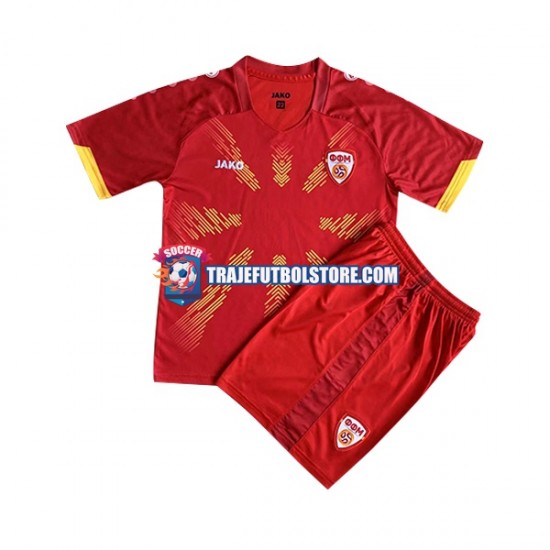 Camiseta 1ª Macedonia del Norte Niño 2023 Manga Corta