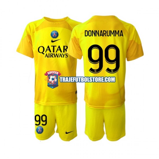 Camiseta 3ª Paris Saint-Germain Gianluigi Donnarumma 99 Portero Niño 2022-2023 Manga Corta