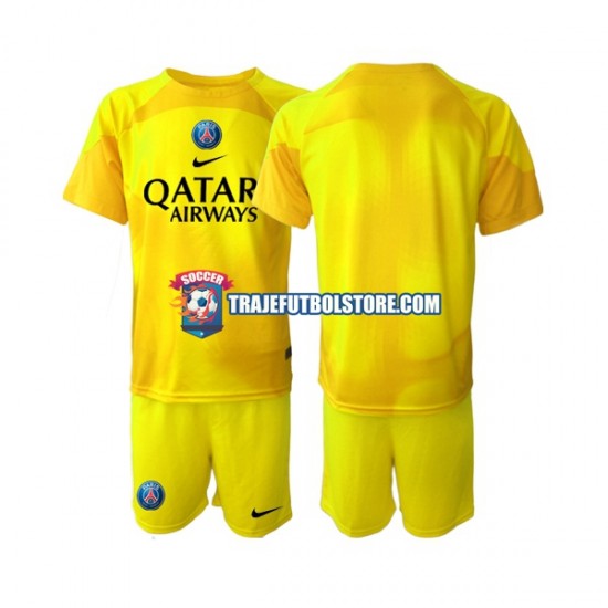 Camiseta 3ª Paris Saint-Germain Portero Niño 2022-2023 Manga Corta