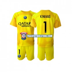 Camiseta 3ª Paris Saint-Germain K.NAVAS 1 Portero Niño 2022-2023 Manga Corta