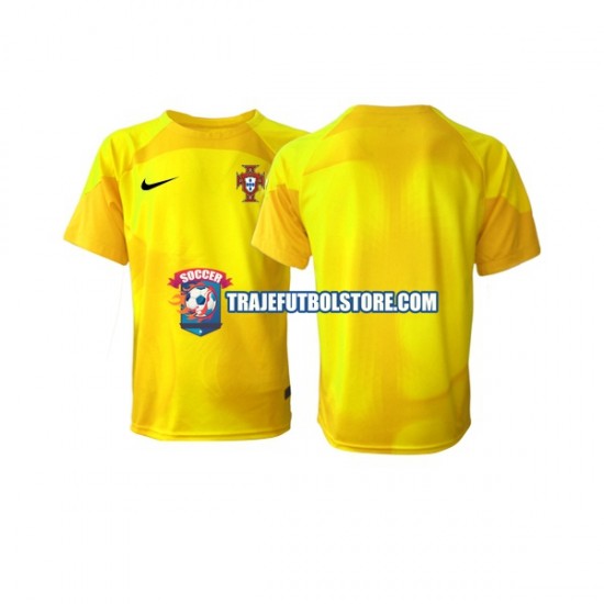 Camiseta 1ª Portugal Portero Hombre Copa Mundial 2022 Manga Corta