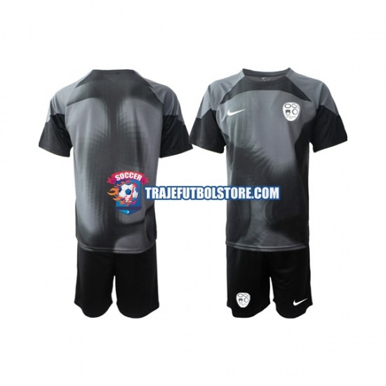 Camiseta 1ª Eslovenia Portero Niño 2022 Manga Corta