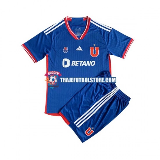 Camiseta 1ª Universidad de Chile Niño 2023 Manga Corta