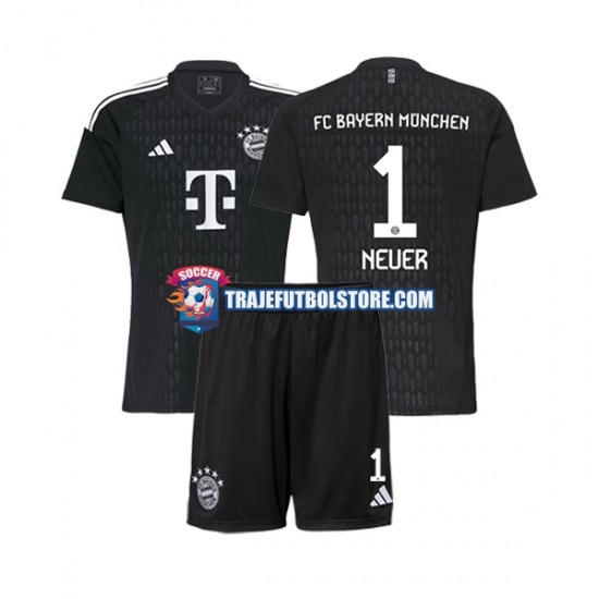 Camiseta 1ª Bayern de Múnich Manuel Neuer 1 Portero Niño 2023-2024 Manga Corta