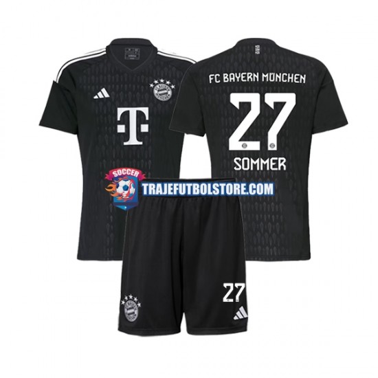 Camiseta 1ª Bayern de Múnich Yann Sommer 27 Portero Niño 2023-2024 Manga Corta