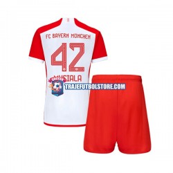 Camiseta 1ª Bayern de Múnich Jamal Musiala 42 Niño 2023-2024 Manga Corta