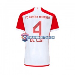 Camiseta 1ª Bayern de Múnich Matthijs de Ligt 4 Hombre 2023-2024 Manga Corta