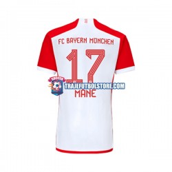 Camiseta 1ª Bayern de Múnich Sadio Mane 17 Hombre 2023-2024 Manga Corta