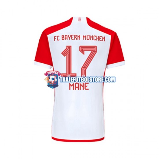Camiseta 1ª Bayern de Múnich Sadio Mane 17 Hombre 2023-2024 Manga Corta