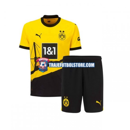 Camiseta 1ª Borussia Dortmund Niño 2023-2024 Manga Corta