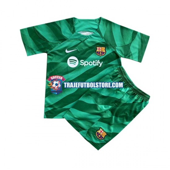 Camiseta 1ª FC Barcelona Portero Niño 2023-2024 Manga Corta