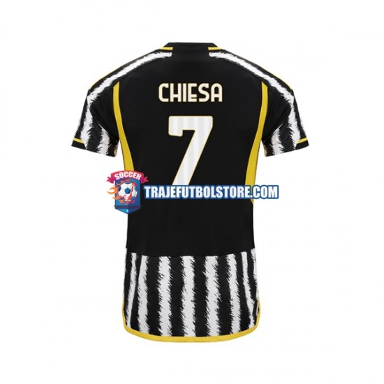 Camiseta 1ª Juventus Federico Chiesa 7 Hombre 2023-2024 Manga Corta