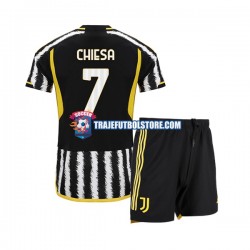 Camiseta 1ª Juventus Federico Chiesa 7 Niño 2023-2024 Manga Corta