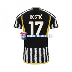 Camiseta 1ª Juventus Filip Kostic 17 Hombre 2023-2024 Manga Corta