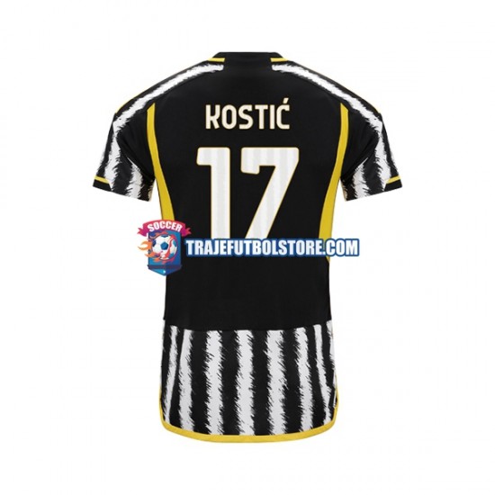 Camiseta 1ª Juventus Filip Kostic 17 Hombre 2023-2024 Manga Corta
