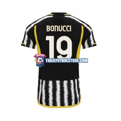 Camiseta 1ª Juventus Leonardo Bonucci 19 Hombre 2023-2024 Manga Corta