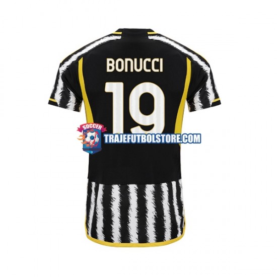 Camiseta 1ª Juventus Leonardo Bonucci 19 Hombre 2023-2024 Manga Corta