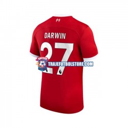 Camiseta 1ª Liverpool Darwin Nunez 27 Hombre 2023-2024 Manga Corta