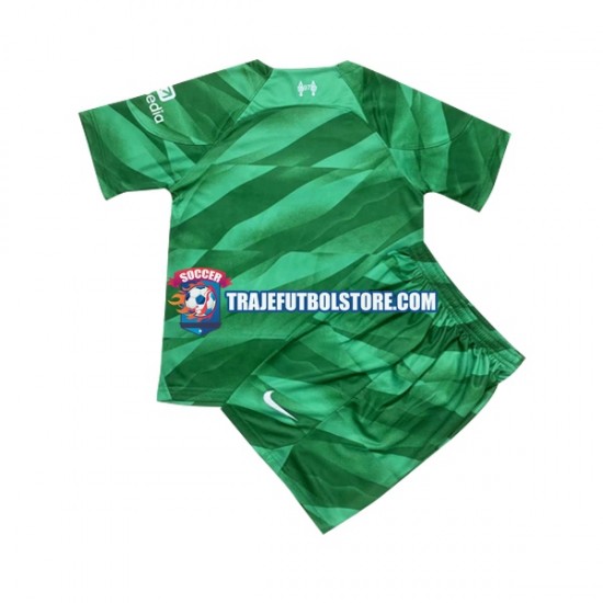 Camiseta 1ª Liverpool Portero Niño 2023-2024 Manga Corta
