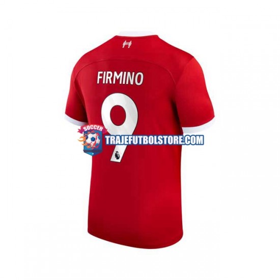 Camiseta 1ª Liverpool Roberto Firmino 9 Hombre 2023-2024 Manga Corta
