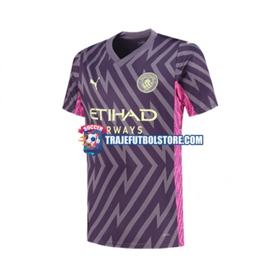 Camiseta 2ª Manchester City Portero Hombre 2023-2024 Manga Corta