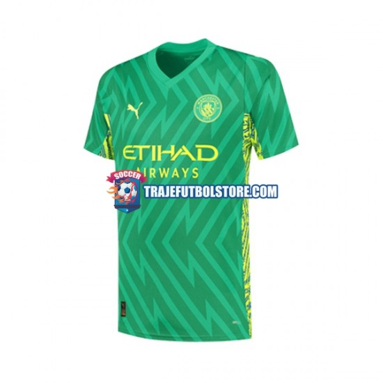 Camiseta 1ª Manchester City Portero Hombre 2023-2024 Manga Corta
