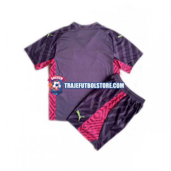 Camiseta 2ª Manchester City Portero Niño 2023-2024 Manga Corta