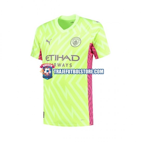 Camiseta 3ª Manchester City Portero Hombre 2023-2024 Manga Corta