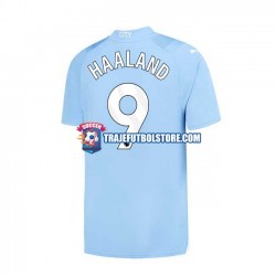 Camiseta 1ª Manchester City Haaland 9 Hombre 2023-2024 Manga Corta