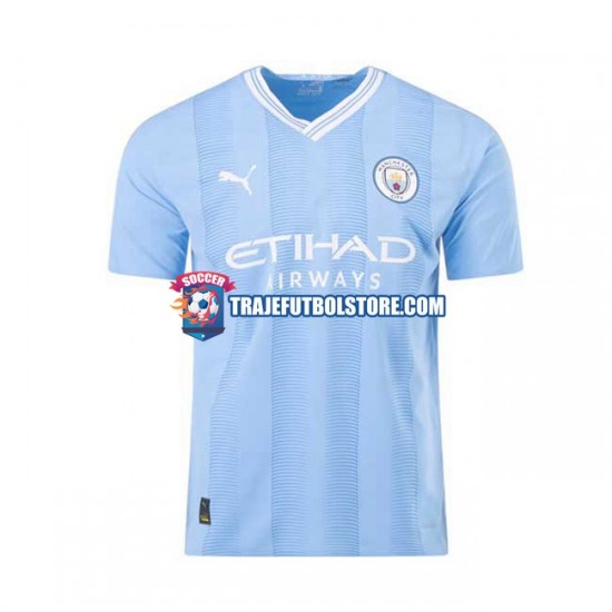 Camiseta 1ª Manchester City Hombre 2023-2024 Manga Corta