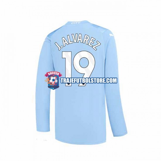 Camiseta 1ª Manchester City J. ALVAREZ 19 Hombre 2023-2024 ML