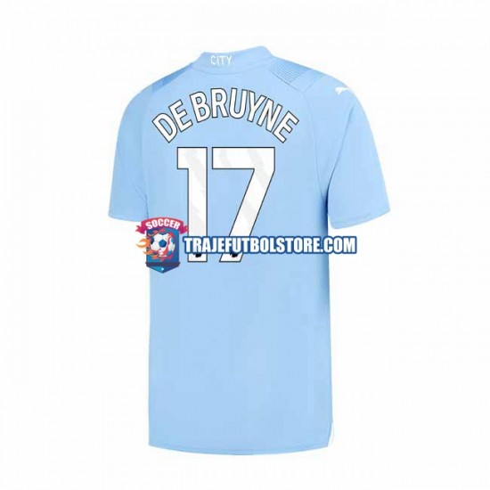 Camiseta 1ª Manchester City Kevin De Bruyne 17 Hombre 2023-2024 Manga Corta