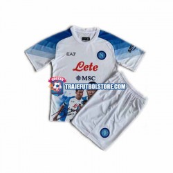 Camiseta 1ª Napoli Face Game Minjae 3 Niño 2022-2023 Manga Corta