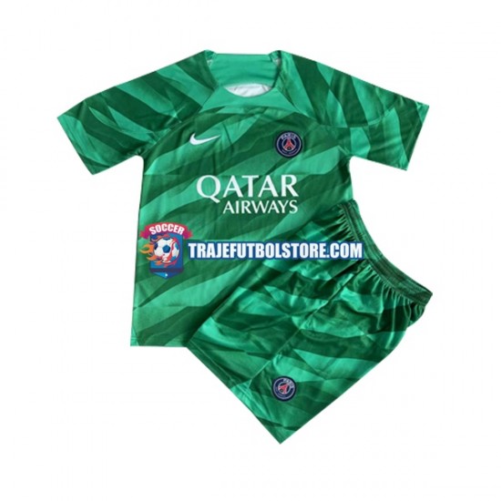 Camiseta 1ª Paris Saint-Germain Portero Niño 2023-2024 Manga Corta