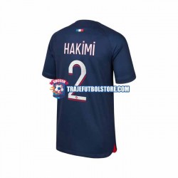 Camiseta 1ª Paris Saint-Germain Hakimi 2 Hombre 2023-2024 Manga Corta