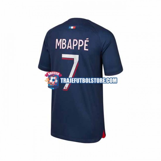 Camiseta 1ª Paris Saint-Germain Mbappé 7 Hombre 2023-2024 Manga Corta