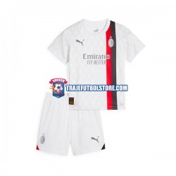 Camiseta 2ª AC Milan Niño 2023-2024 Manga Corta