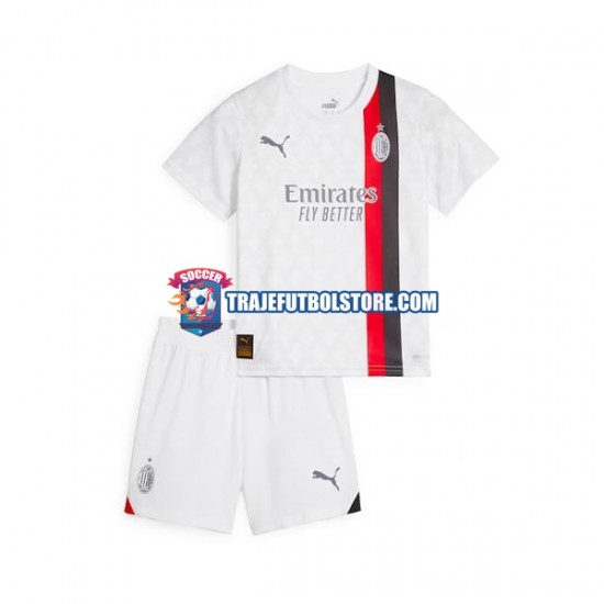 Camiseta 2ª AC Milan Niño 2023-2024 Manga Corta