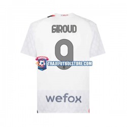 Camiseta 2ª AC Milan Olivier Giroud 9 Hombre 2023-2024 Manga Corta