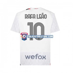 Camiseta 2ª AC Milan Rafael Leao 10 Hombre 2023-2024 Manga Corta
