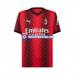 Camiseta 1ª AC Milan Rafael Leao 10 Hombre 2023-2024 Manga Corta
