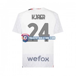 Camiseta 2ª AC Milan Simon Kjaer 24 Hombre 2023-2024 Manga Corta